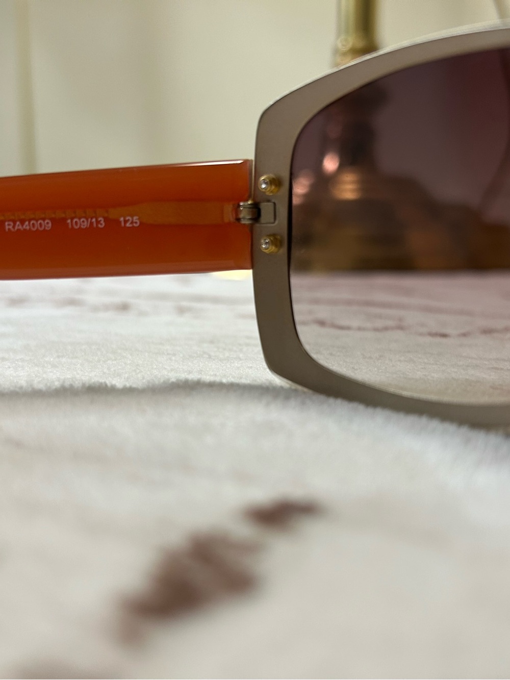 Ralph Lauren RA4009 Shield Sunglasses Brown Gradient w/ Case Quiet Luxury - Picture 8 of 14